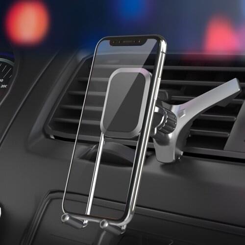 Car Phone Holder Magnetic Air Vent Clip Universal 17mm Ball Head Bracket Gravity Chargers Car Mobile Mount Stands Magnet Support