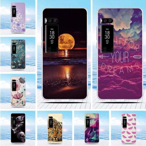 For Meizu Pro 7 PRO7 Case Cartoon 3D Relief Printing Flower Back Cover TPU Soft Silicone Case Coque Capa Funda