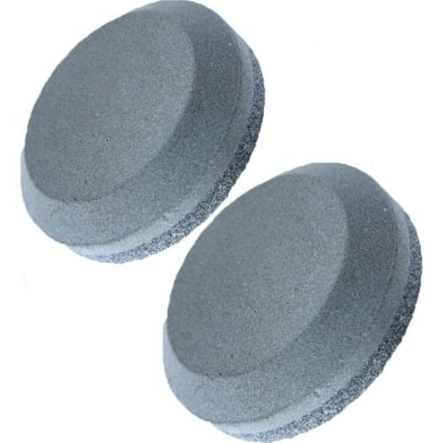 2PCS Double Sided Dual Grit Puck Sharpening Stone Axe/Knife/Tool/Blade MultiPurpose Sharpener