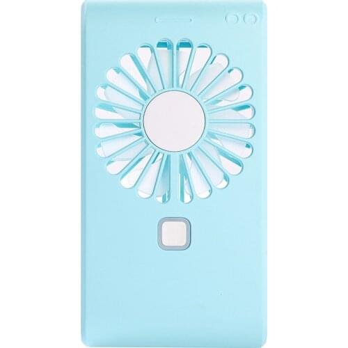 Makeup Mirror Electric Fan Outdoor Hanging Neck Pocket Table Mini Fan USB Charging Small Fan Outdoor Sliding Cover Hidden Mirror