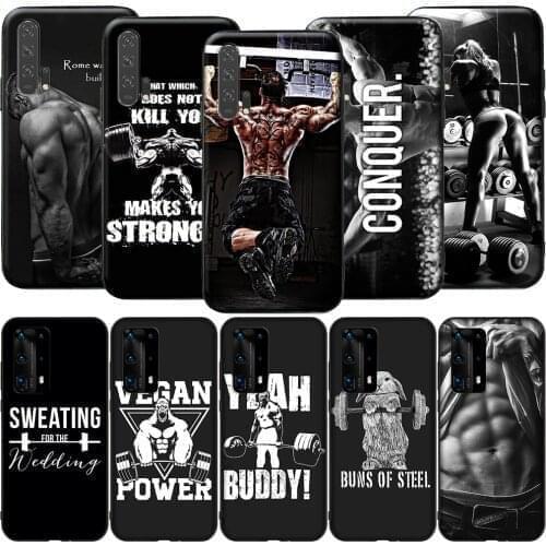 GX43 Bodybuilding Gym Fitness for Huawei Y5P Y6P Y7A Y8P Y9A Mate 10 20 30 Pro Lite Nova 2i 3 3i 4 5 5T 7 SE P Smart Z