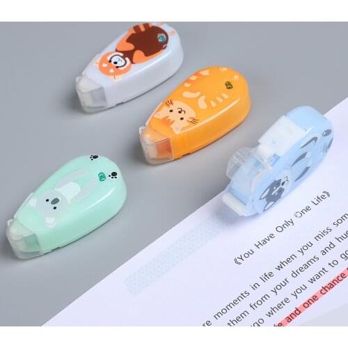 JIANWU 1PC kokuyo limit cute Correction point Glue Kawaii animal High-capacity Double faced glue School Supplies Stationery