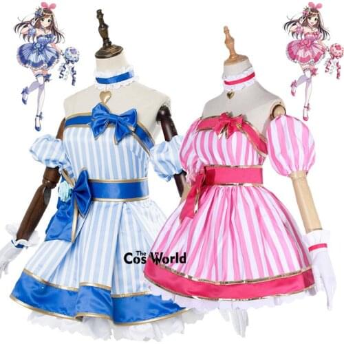 Kizuna AI A.I.Channel Youtuber New Dress Uniform Outfit Cosplay Costumes