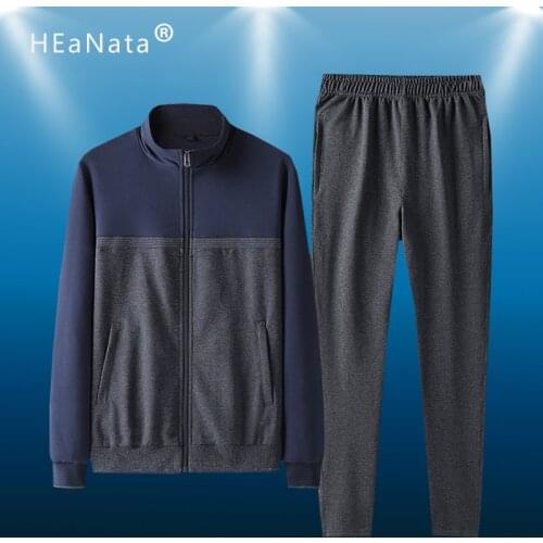 New Men Runnning Sets Sport Suit Patchwork Zipper Sweatshirt +Sweatpants Mens Training Clothing 2 Pieces Sets Tracksuit
