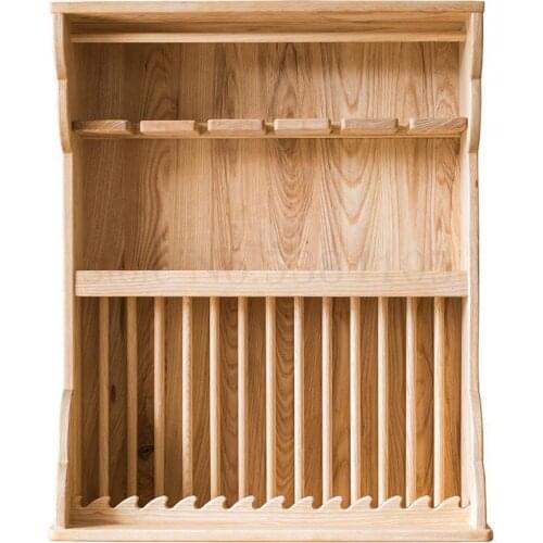 Solid Wood Lacquerless Multi-functional Sideboard Rack, Cupboard Rack, Art Decoration Kitchen Accept American Style