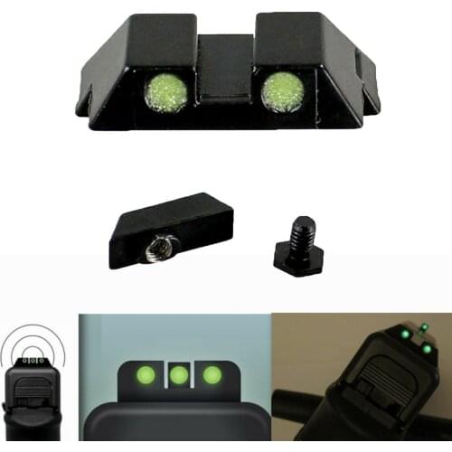 Green Dot Night Sight Outdoor Hunting Riflescope Glow Sight for Glock 17/19/22/23/26/27/33/34/35 Hunting Equipment