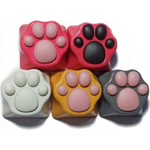 Customized ABS Silicone Kitty Paw Artisan Paws Pad Keyboard keyCaps Cute Cap