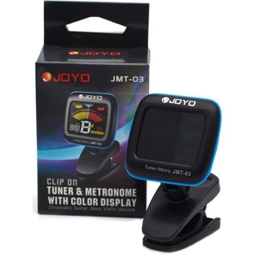 JOYO JMT-03 Portable Guitar Tuner Metronome Digital Tuner Clip Mic for Chromatic Bass Ukulele Violin Guitar Accessories