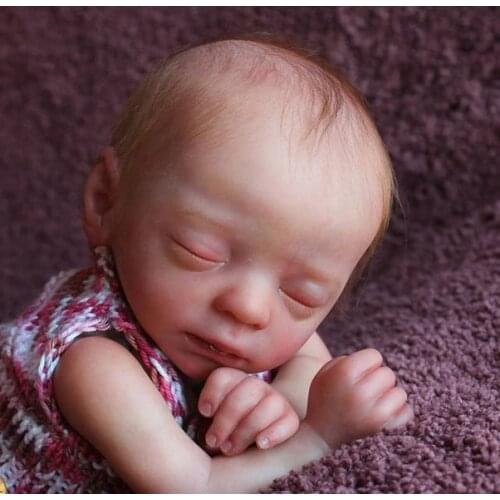NPK 15inch Reborn Doll Kit Blessing Premie size Sleeping Baby DIY blank kit
