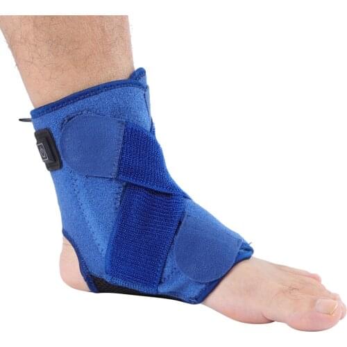 Adjustable Physical Therapy Health Care Heating Ankle Navy Blue Codes A Protective Ankle With USB Androids Port Charging Cable