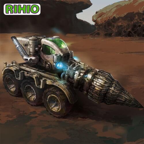 RIHIO new Action Figure Toys 1:60 MM006 Pangolin Drilling Machine universal drilliCar Assembled Toy Model Car