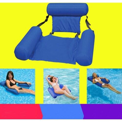 Cross Border Foldable Inflatable Net Hammock Floating On Water Double Back Reclining Chair Bed Sofa Floating Row
