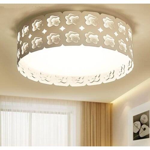 Modern led ceiling lamp bedroom romantic creativity personalized round wedding wrought iron ceiling lamps ZA623 ZL169 YM