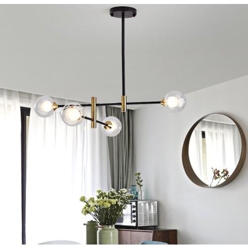 Modern style glass LED pendant lamp bedroom nordic Minimalist magic beans design Living room bar Hanging lamp lighting fixtures