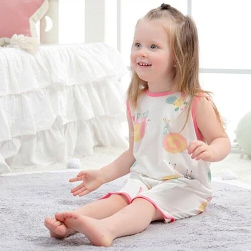 Baby Sleeping Bag Vest Anti-kick Quilt Muslin Newborn Sleeveless Sleepwear Kids Slaapzak Children Pajamas Saco De Dormir Para