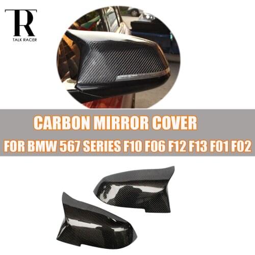Carbon Fiber Replaced Style Mirror Cover Cap for BMW 5 6 7 Series F10 F06 F12 F13 F01 F02