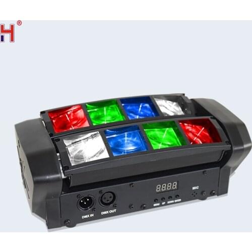 Mini Spider 8x6W RGBW Moving Head Lighting LEDSpider LED DJ Moving Head Light