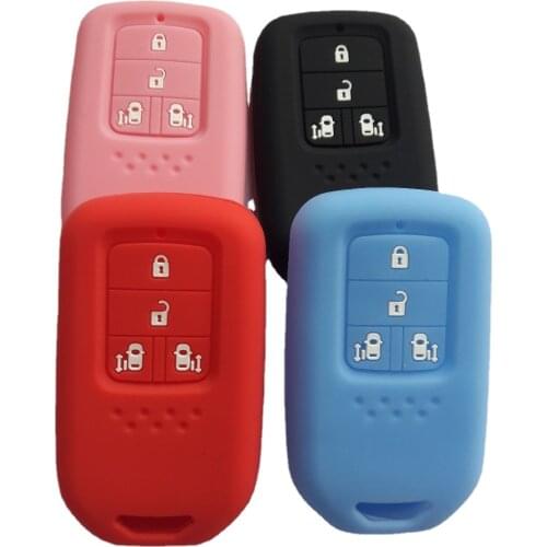 Keyless Keyfob Smart Remote Silicon Holder For Honda Elysion MPV Freed Step Wagon STEPWGN Odyssey 4 Button Key