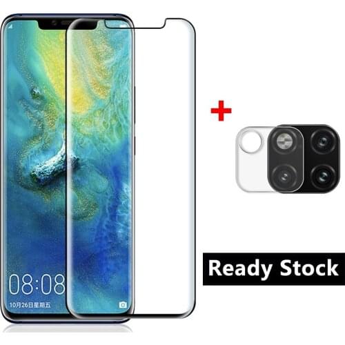 Full Coverage Tempered Glass For Huawei P30 P20 Pro Tempered Glass Explosion-Proof Screen Protector & Camera Film