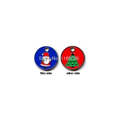Token coins Low price Chritmas Tree Santa Trolley Token Key Ring Coin Dog Collar Locker Golf Marker cheap custom token coins