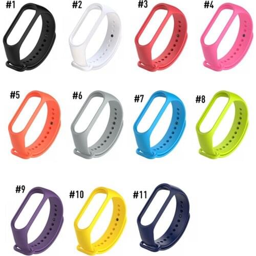 1x Silicone Smart Bracelet For Xiaomi Mi Band 3 4 Sport Strap watch wrist strap For xiaomi mi band 3 4 bracelet Miband 4 3 Strap