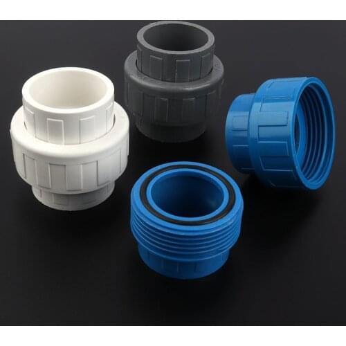 10pcs/lot Inner Dia.50mm PVC Union Connector Garden Irrigation Fittings Water Supply Pipe Adapter Straight Plug Tube Quick Joint