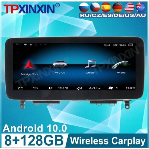 128G For Mecerdes Benz C-W204 2007-2011 Android Car Radio Tape Recorder Multimedia Player GPS Navigation 10.25'' Touch HD Screen