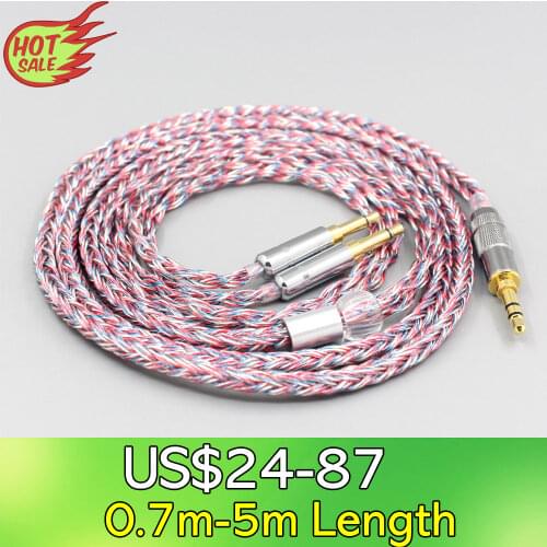 16 Core Silver OCC OFC Mixed Braided Cable For Hifiman Sundara Ananda HE1000se HE6se he400i he400se Arya He-35x LN007589