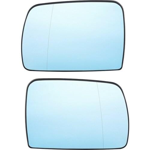 Wing Rear Mirror Glass Blue Heated Aspheric Blind for BMW- E53 X5 1999-2006