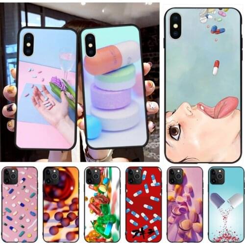 Cartoon Drug Art Phone Case for iphone 12 pro max 11 pro XS MAX 8 7 6 6S Plus X 5S SE 2020 XR case