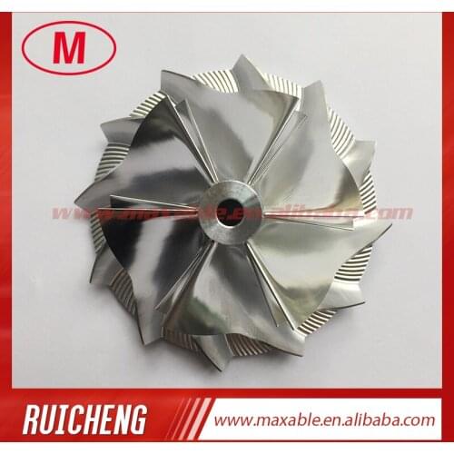 GT15-25 50.00/68.01mm 6+6 blades turbocharger billet/milling/aluminum 2618 compressor wheel