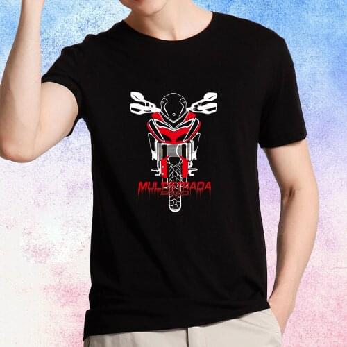 KODASKIN Motorcycle Style 100% Cotton for DUCATI MULTISTRADA 950 Casual Short Sleeve O-Neck T Shirt