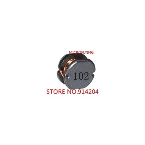 MICROFLYING 50PCS/ SMD power inductors CD54 1000UH 1MH printing 102 5.8 * 5.2 * 4.5