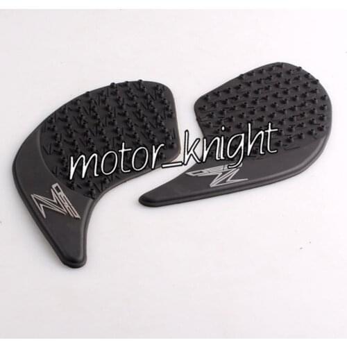 Tank Traction Side Pad Gas Fuel Knee Grip Decal Black For Kawasaki Ninja 250R 300R 2012 2013 2014