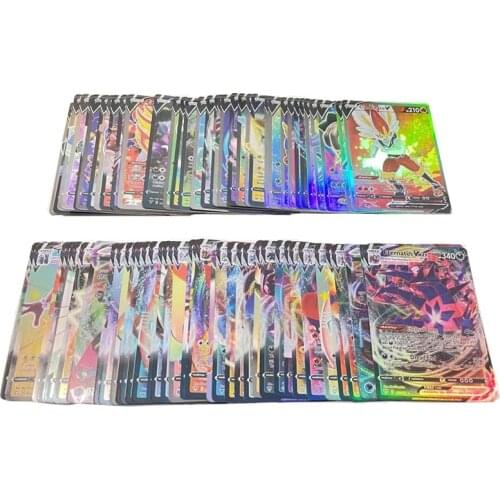 NEW French Version 100VMAX Pokemon Shining Card Featuring No Repeat Battle Carte Trading Game Collection Toy Gift