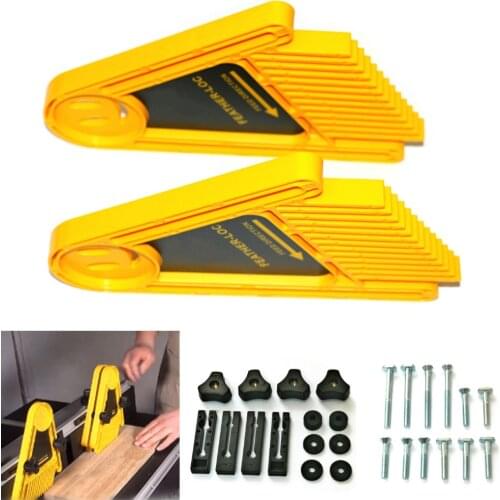One Pair Of Multi-purpose Feather Loc Boards for Router Tables Table Saws and Fences Miter Gauge Slot Woodwork DIY