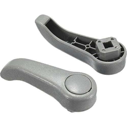 Great Performance 2x Seat Adjuster Handle Adjust For Clio MK2 Grey Stable Performance High Reliability