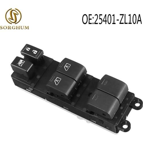 25401-ZL10A 25401-ZL10B 25401-ZL10C New Power master Window Switch Replace Driver Side For 07-12 Nissan Pathfinder