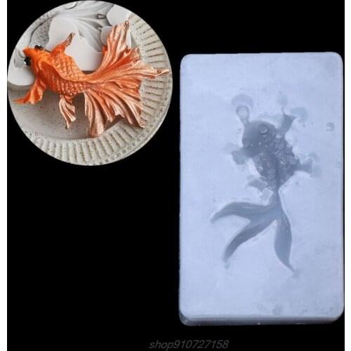 Goldfish Pendant Liquid Silicone Mold DIY Resin Jewelry Making Craft Tool N12 20 Dropshipping