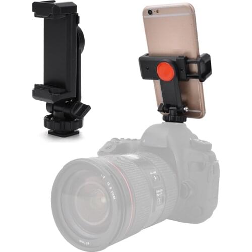 Ulanzi ST-06/ST-07/ST-19 Phone Tripod Mount Holder Camera Hot Shoe Smartphone Clip 360° Rotation Universal for DSLR Camera Vlog