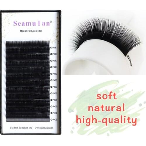 New J/BC/D Faux mink individual eyelash lashes maquiagem cilios for professionals soft mink eyelash extension makeup tools lash