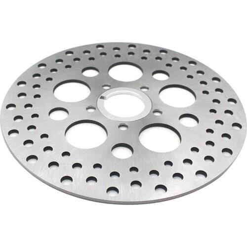 Motorcycle Silver Brake Disc Rotor for Harley XL 883 C Custom 1999-2010 TN TFB TF TC FXSTB 07-09