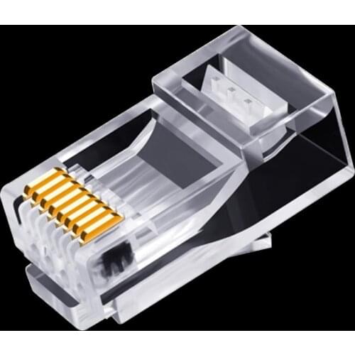 10PC RJ45 Network Modular Plug Cat6 CAT6e Connector utp Unshielded Modular Rj45 Plug