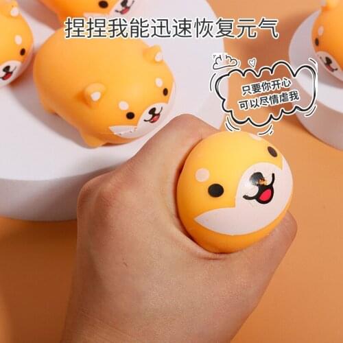 Cute Dog Squeeze Toy Decompression Novelty Vent Toys Dogs Soft Squish Anti-Stress Toys Adult Gifts