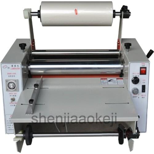 Paper laminating machine DC-380 hot laminator 365mm laminating machine Steel roller mulching machine Laminator 220V/110V 1pc
