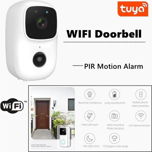720P Smart Home IP Video Doorbell Intercom WIFI Doorbell Camera PIR Motion Detect Alarm Wireless Security Door Camera System