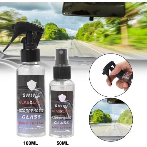 100ml/50ml Waterproof Rainproof Anti-fog Agent Glass Hydrophobic nano Coating spray For Car Windscreen Bathroom Glass Mobile Scr