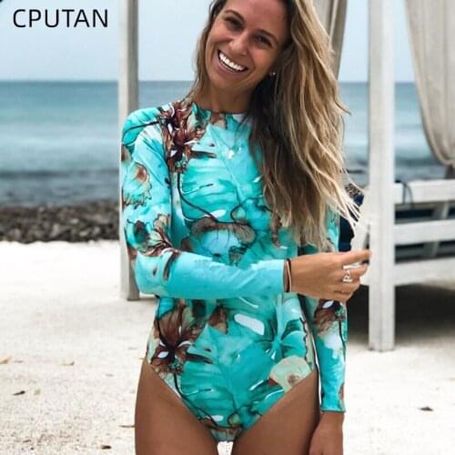 One Pieces Swimsuits Womens Rash Guard Sun Protection UV Surf Tops Long Sleeve Swim Shirt Zipper Adjustable Female Swimwear