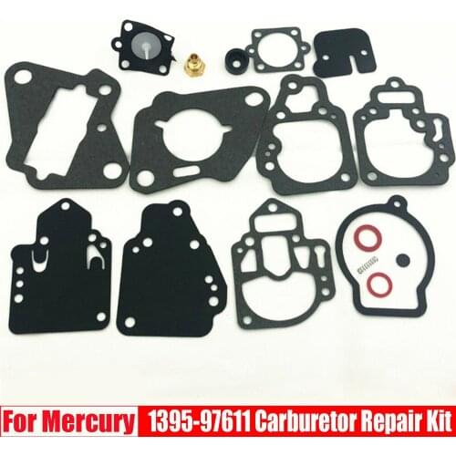 Carburetor Repair Kit Gasket Replace 1395-97611 Replace For Mercury 6-25hp 2 Cylinder Accessories Trimmer Metal Repair Kit