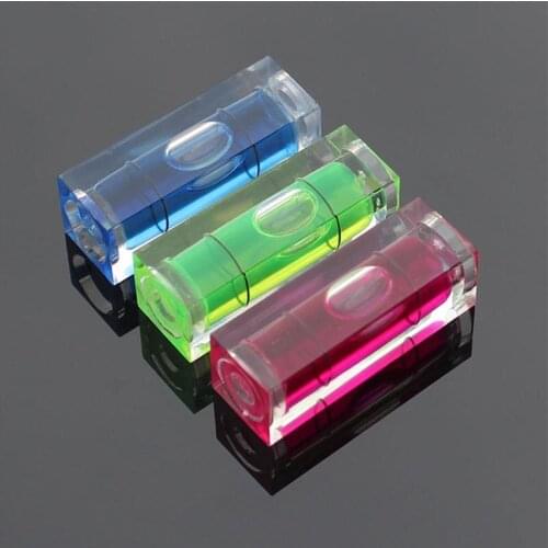 100 pieces/lot) Size 10*10*29mm Photo Frame Wall Spirit Level Square Bubble Level Inclinometer 4 Colors Available